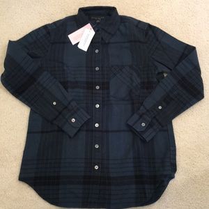 Banana Republic Soft Wash Plaid Flannel Shirt